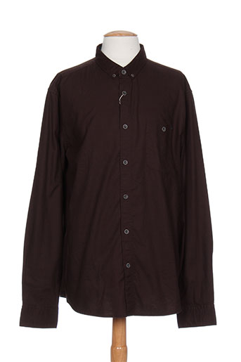 esprit chemises homme de couleur marron