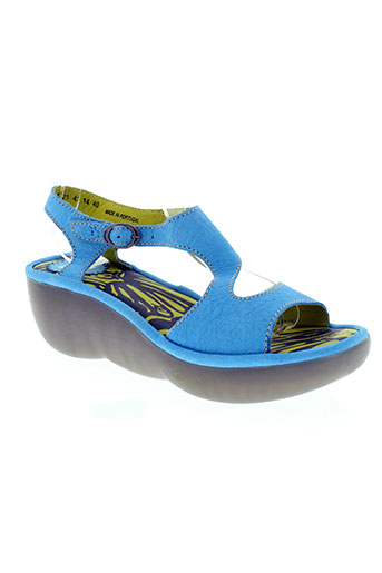 fly london chaussures femme de couleur bleu