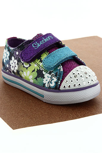 skechers chaussures fille de couleur violet