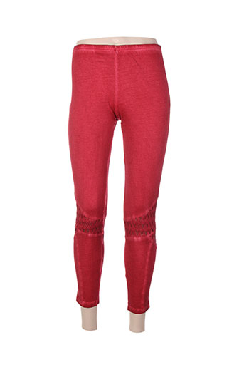 maloka pantalons femme de couleur rouge