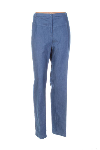 pauporté pantalons femme de couleur bleu