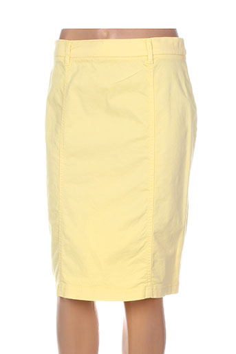 pauporté jupes femme de couleur jaune
