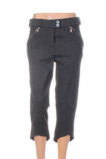 coleen bow pantacourts femme de couleur gris