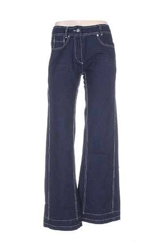mybo jeans femme de couleur bleu