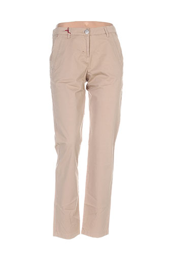 mybo pantalons femme de couleur beige