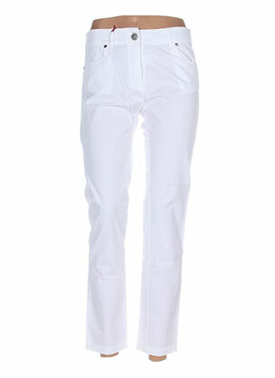 Pantalon slim blanc MYBO pour femme