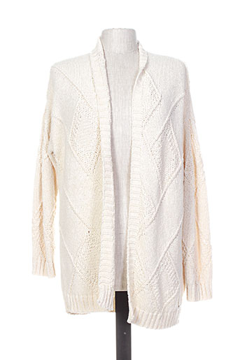 pepe jeans gilets femme de couleur beige