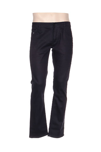 guess pantalons homme de couleur bleu