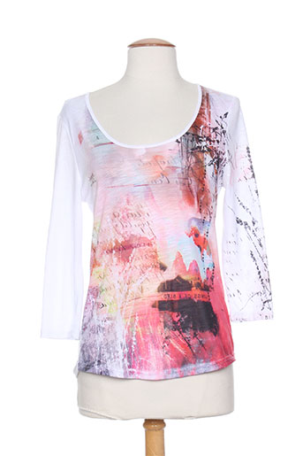 les filles de neaux t-shirts femme de couleur blanc