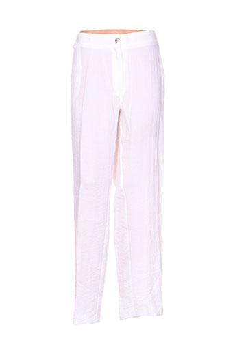 jean delfin pantalons femme de couleur blanc
