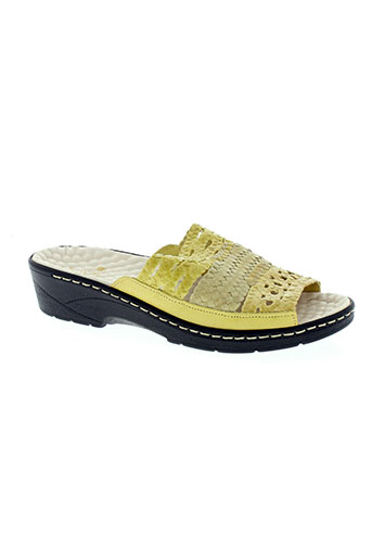 pedi girl chaussures femme de couleur jaune