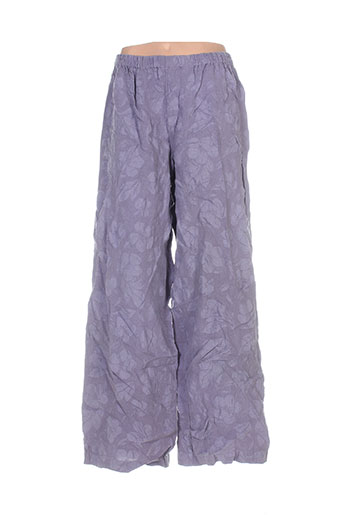 kristina pantalons femme de couleur violet