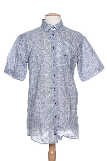 jean chatel chemises homme de couleur bleu