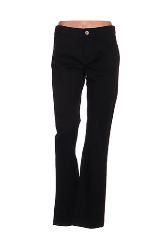 fred sabatier pantalons femme de couleur noir