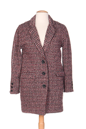 ddp vestes femme de couleur rouge