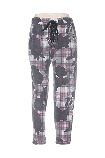 mi.co.k pantalons femme de couleur noir