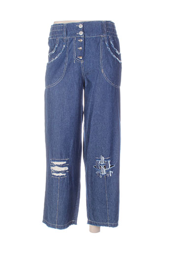 caty lesca pantacourts femme de couleur bleu