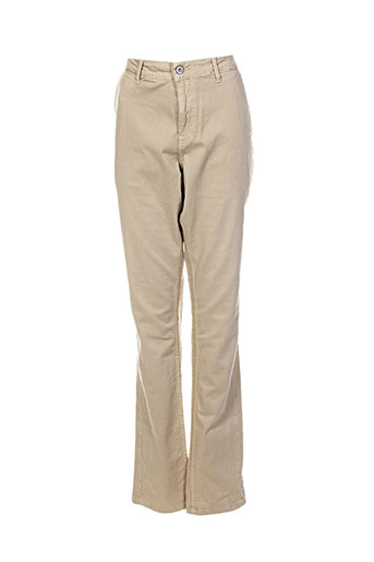 pepe jeans pantalons garçon de couleur beige
