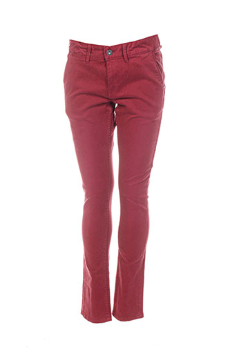 pepe jeans pantalons garçon de couleur rouge