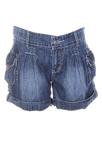 pepe jeans shorts / bermudas fille de couleur bleu