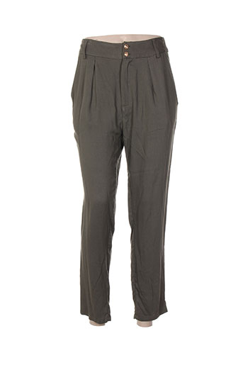clp pantalons femme de couleur vert