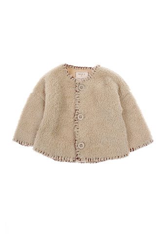 taille 0 gilets fille de couleur beige
