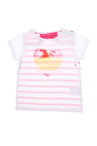 week end a la mer t-shirts fille de couleur blanc
