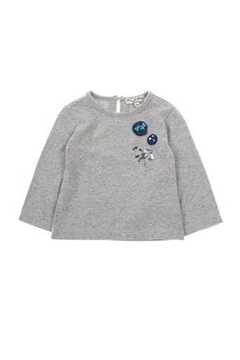 eliane et lena t-shirts fille de couleur gris