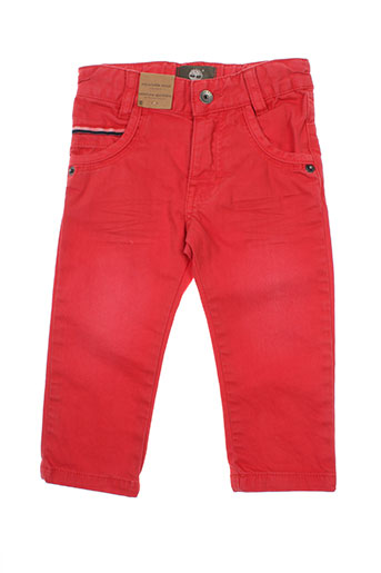 timberland pantalons fille de couleur rouge