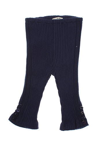 eliane et lena pantalons fille de couleur bleu