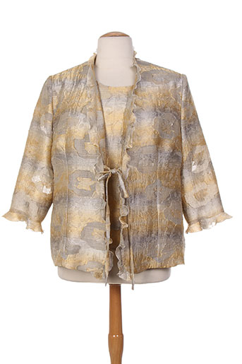coutureine gilets femme de couleur jaune
