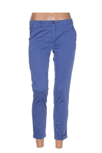 i blues pantalons femme de couleur bleu