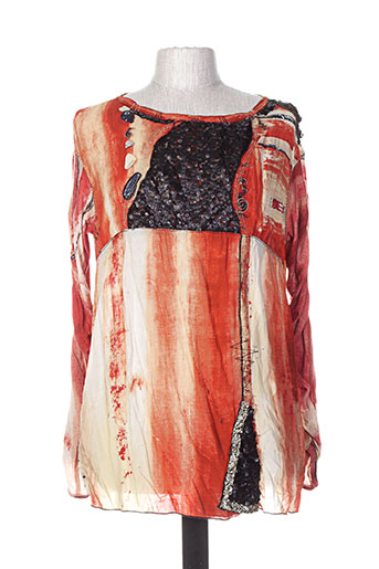 elisa cavaletti t-shirts femme de couleur orange