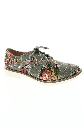 ideal shoes chaussures femme de couleur gris