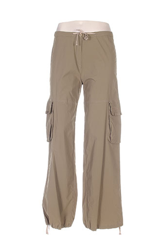 deca pantalons femme de couleur vert
