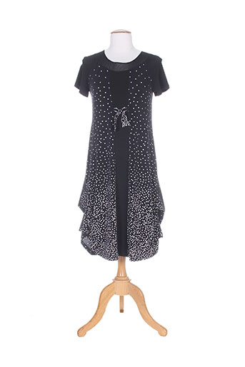 double jeu robes femme de couleur noir