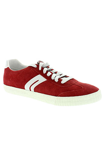 geox chaussures homme de couleur rouge