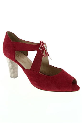 france mode chaussures femme de couleur rouge