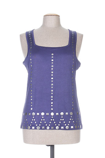 nathalie chaize t-shirts femme de couleur bleu