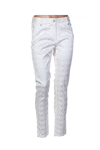 femmes je vous aime pantalons femme de couleur blanc