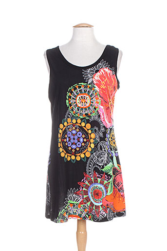 coton du monde robes femme de couleur noir
