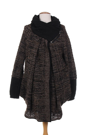 nana nucci manteaux femme de couleur marron