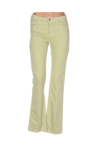 votre nom pantalons femme de couleur jaune