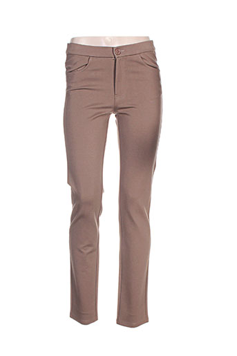 bariloche pantalons femme de couleur marron