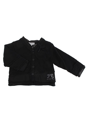 confetti gilets fille de couleur noir