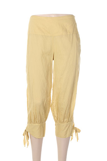 mais il est ou le soleil pantacourts femme de couleur jaune