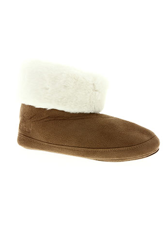 isotoner chaussures femme de couleur marron