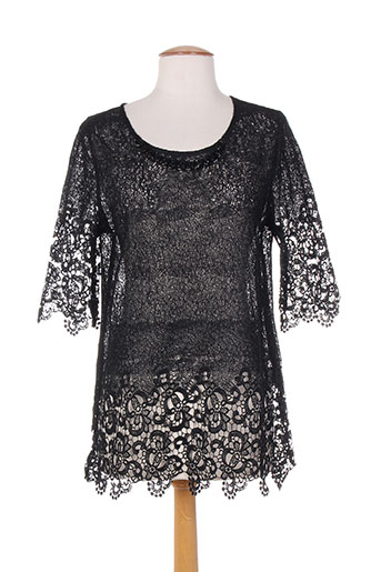 jus d'orange t-shirts / tops femme de couleur noir
