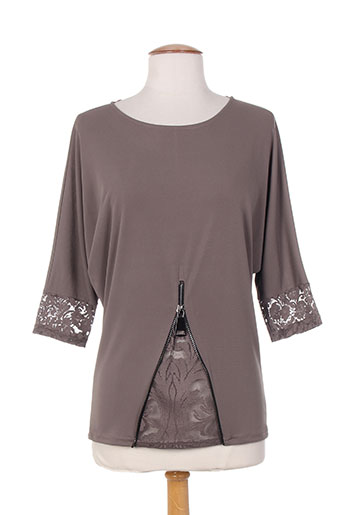 jus d'orange chemises femme de couleur marron