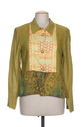 coco menthe chemises femme de couleur vert